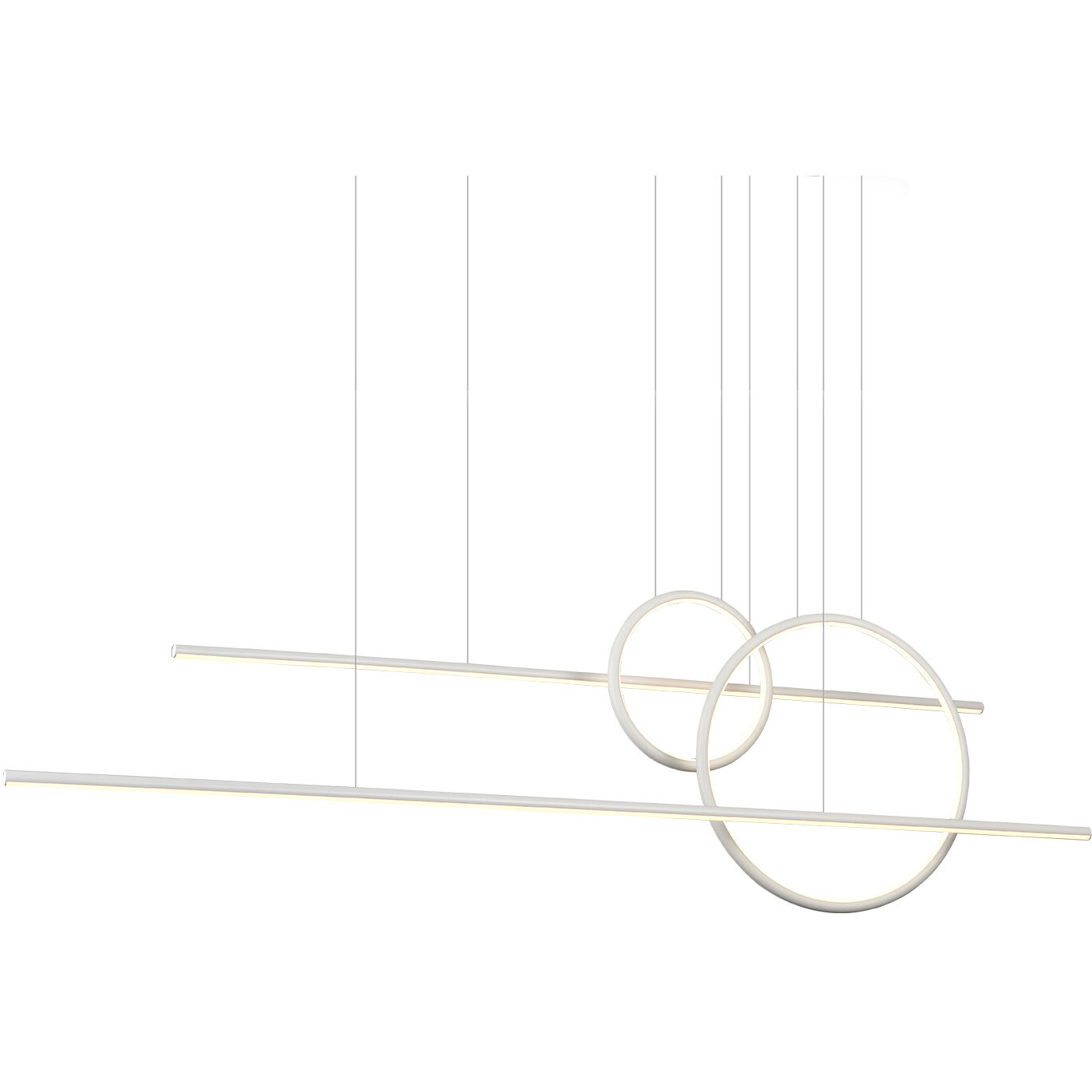 Chute Calypso Multi Pendant Ceiling Light in White